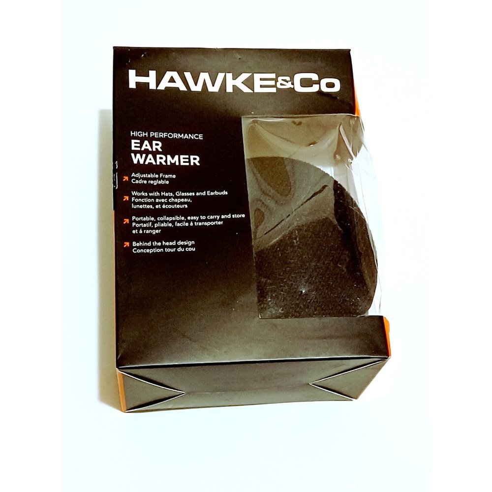 Hawke & Co Adjustable Frame High Performance Black Ear Warmers